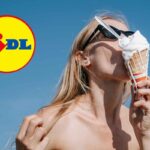 Donna mangia il gelato