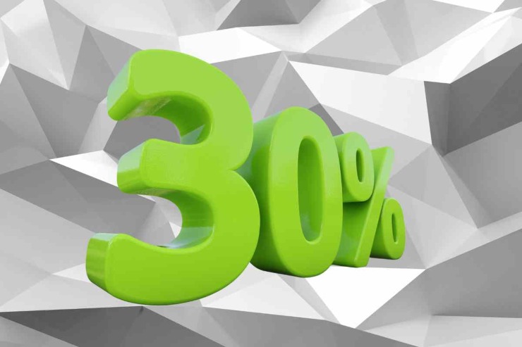 30% percentuale 