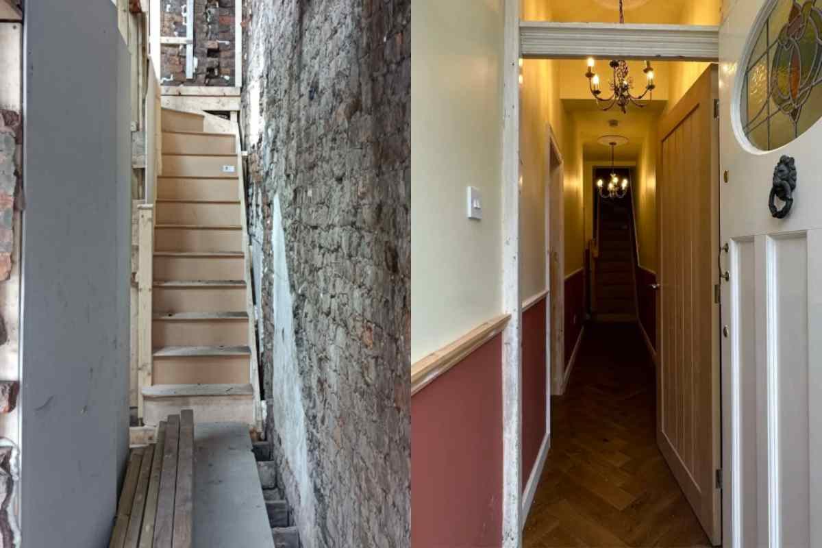 Casa prima e dopo ristrutturazione