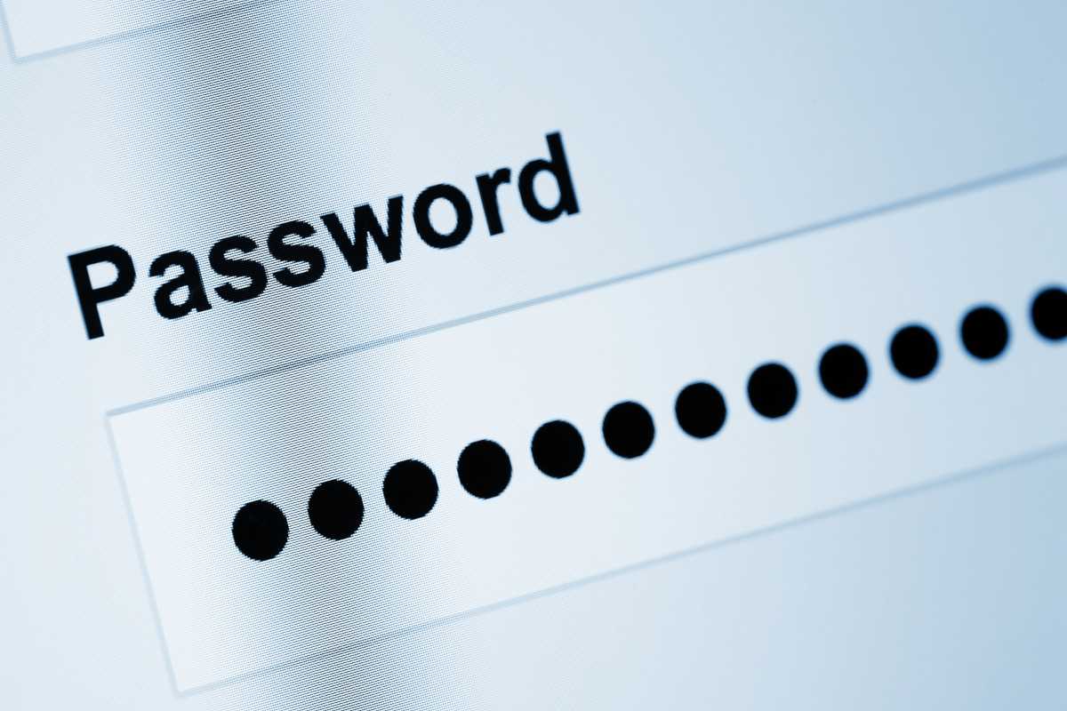 Scritta password