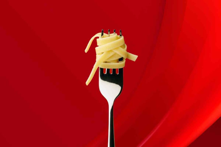 Forchetta con spaghetti