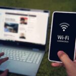 Smartphone con il simbolo del Wifi