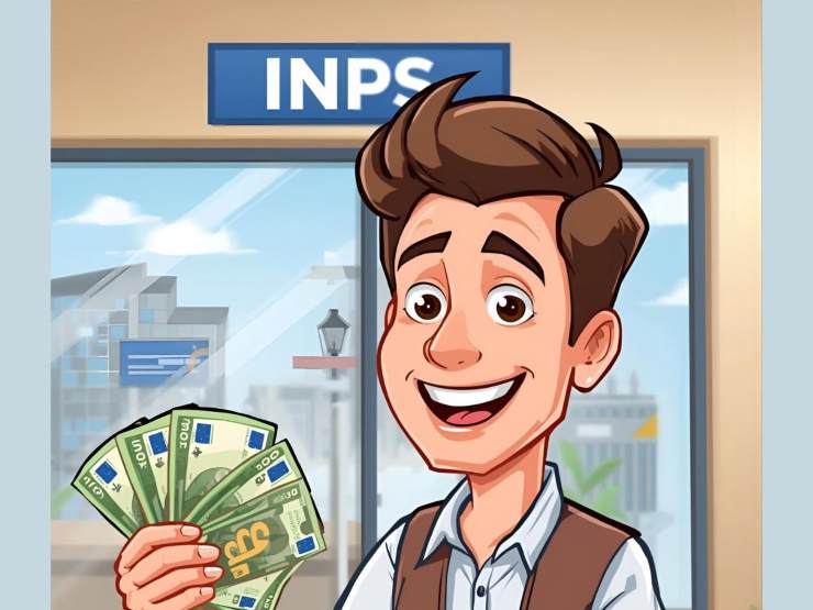 Uomo contento con soldi in mano